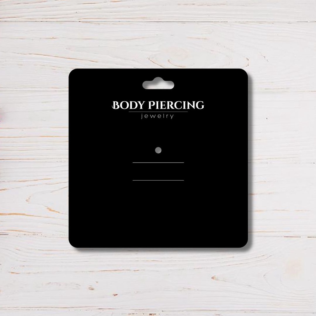 10 bìa treo khuyên rốn, tag treo khuyên rốn, size 7x7cm, giấy bìa cứng 600g
