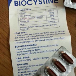 Vien uong dep da Biocystin