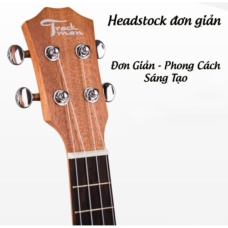 Đàn Ukulele Concert Gỗ Kèm Bao Đàn Và Đầy Đủ Phụ Kiện Size 23inch - 58cm HB88