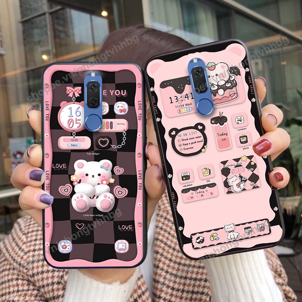 Ốp lưng Huawei Nova 2i gấu,thỏ trắng , đồng hồ dễ thương cute cực đẹp