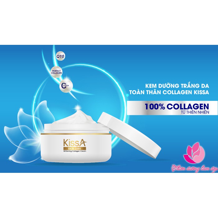 Kem dưỡng trắng da toàn thân Collagen KissA - 200g (Quà Tặng)