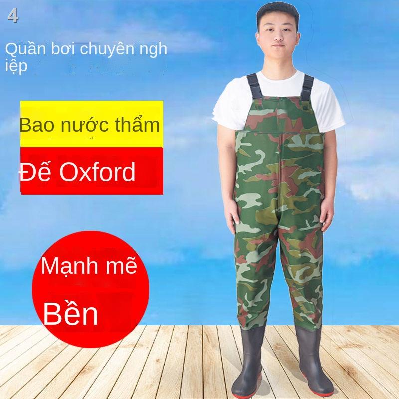 ✵✼Quần dài chống nước, quần dài chống nước, quần chống nước toàn thân nam, áo chống nước một mảnh, quần ngố da, quần đi