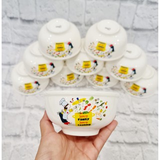 Bộ chén sứ trắng - bộ chén sứ