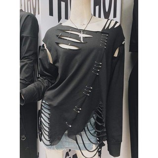 ÁO RÁCH KIM BĂNG UNISEX DÀI TAY - ĐỘC LẠ!