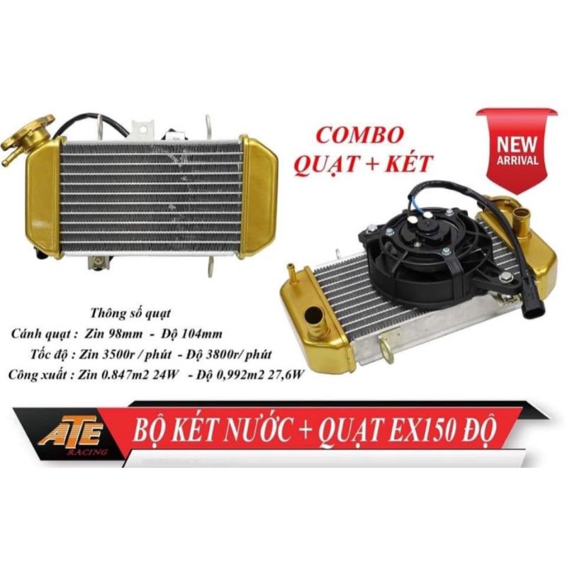 Két nước độ giải nhiệt, làm mát động cơ xe Exciter 150