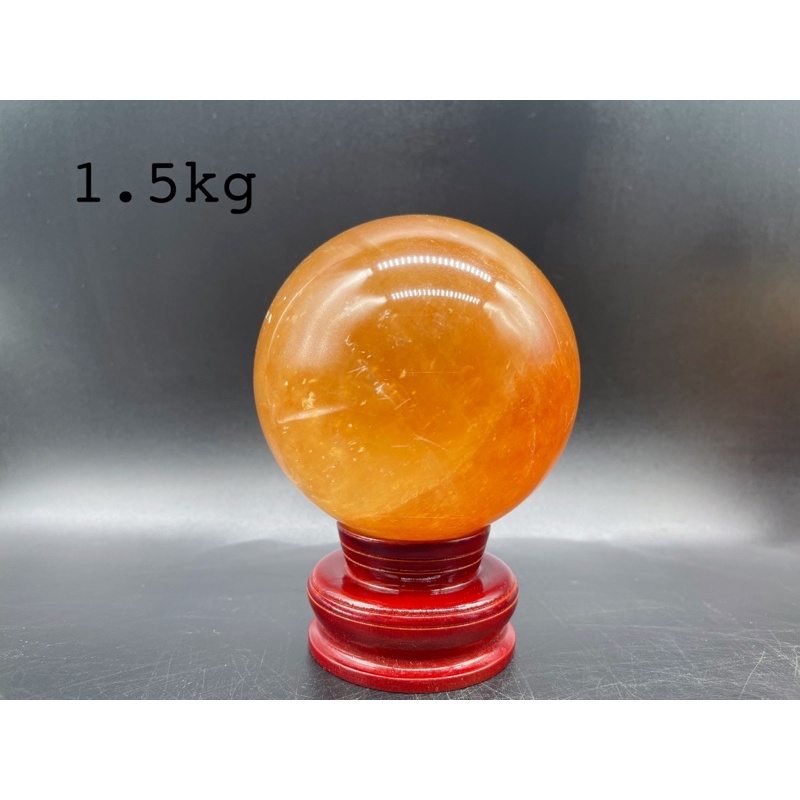 Quả Bi Cầu Đá Canxit Vàng Phong Thuỷ