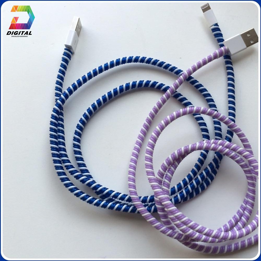 Combo 10 Dây Cuốn Cáp Sạc, Tai Nghe 2 Màu