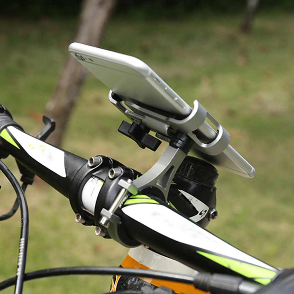 Giá đỡ điện thoại chống trượt gắn ghi đông xe đạp