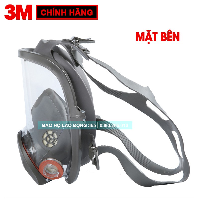 [CHÍNH HÃNG] Mặt Nạ Phòng Độc 3M 6800 Đầy Đủ 7 Món + Phin Lọc 3M 6001CN + Bông Lọc 3M 5N11CN + Nắp Giữ Bông Lọc 3M 501.