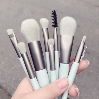 Bộ 8 cọ trang điểm cơ bản pastel lùn BAO DA Enstore