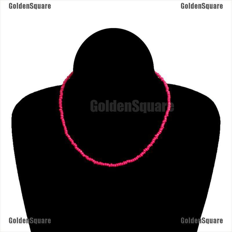 Vòng cổ Hạt Màu Sắc Cầu Vồng Phong Cách Bohemian Dành Cho Nữ