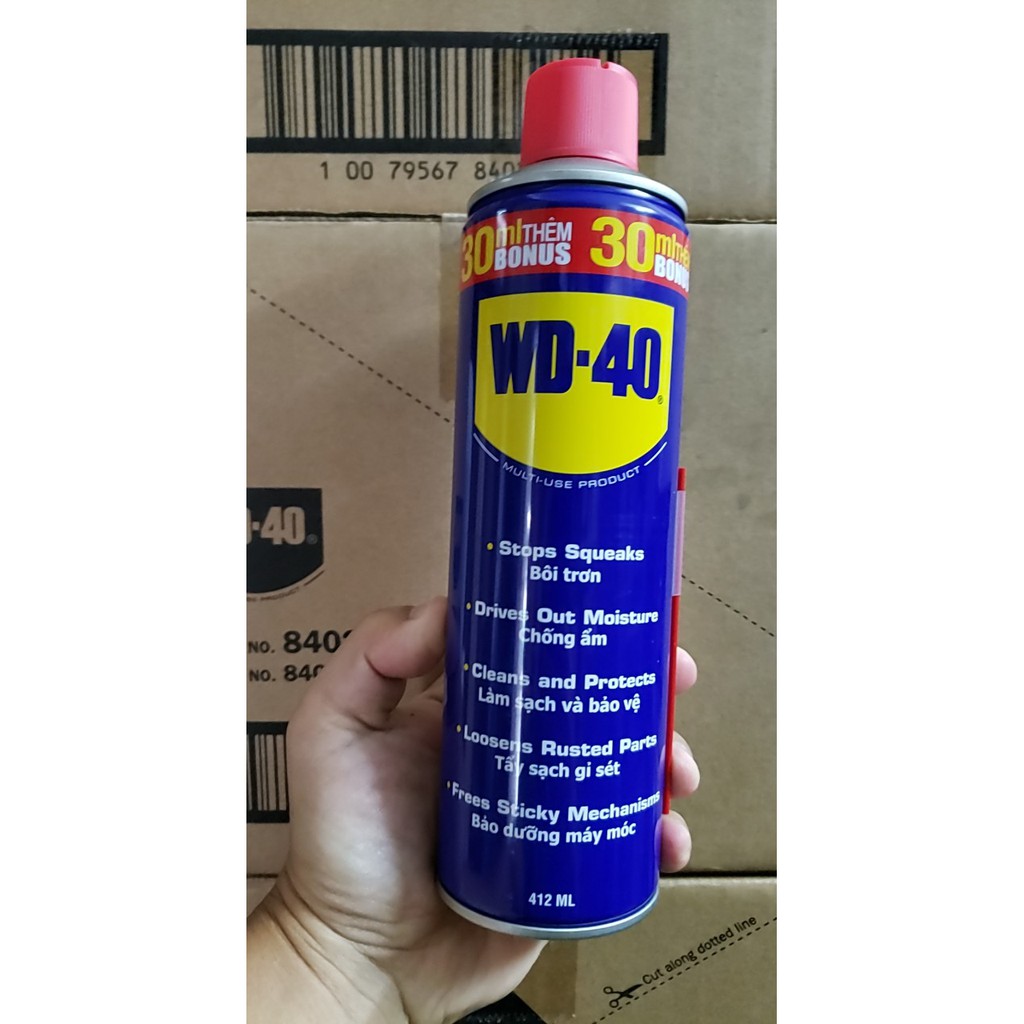 Chai xịt chống rỉ đa năng vượt trội WD40-412ml