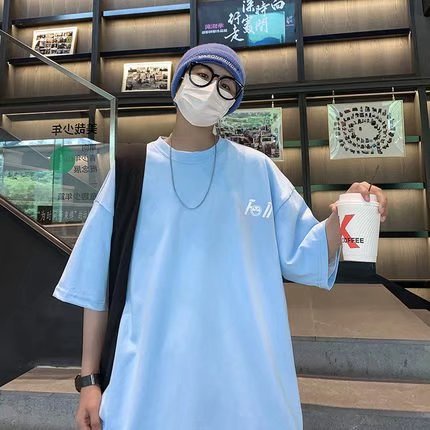 Áo Thun Tay Ngắn Dáng Rộng In Chữ Thời Trang Mùa Hè Cho Nam Và Nữ Size M-5XL