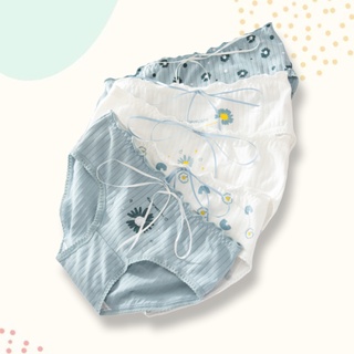 Set 5 quần lót dễ thương quần lót cotton nữ sinh Hoa cúc