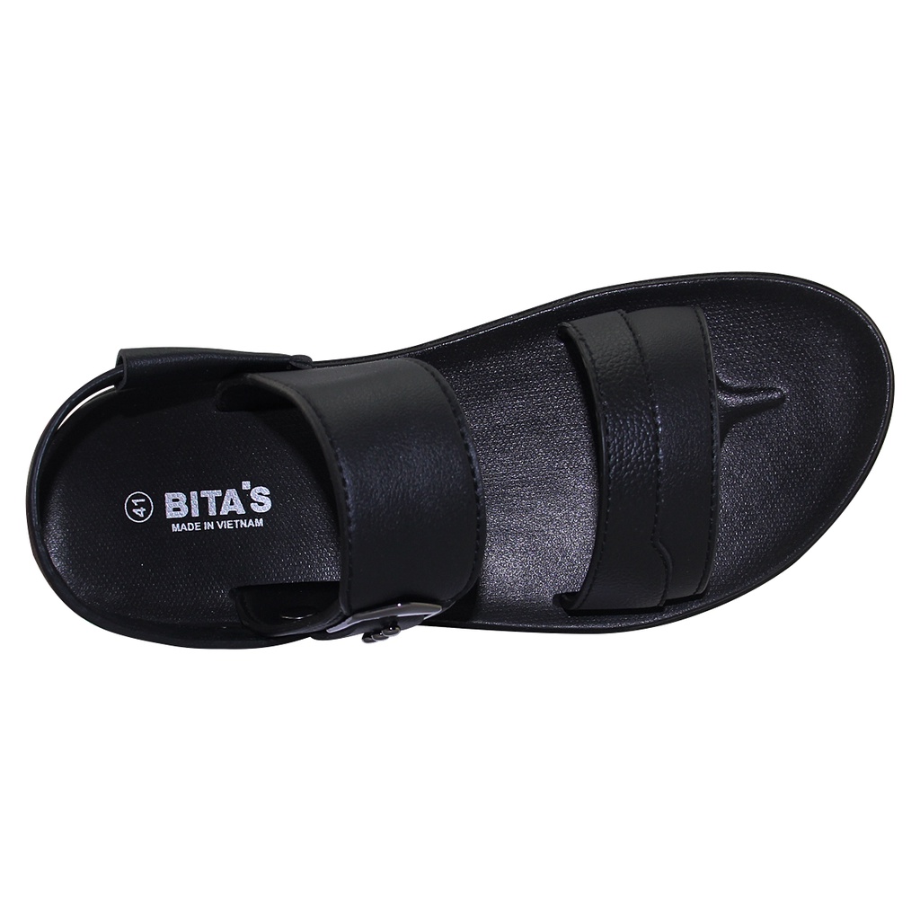 [Mã BMLTA50 giảm 50K đơn 150K] Sandal đế bằng nam Bita's SPS.141 (Đen + Nâu)