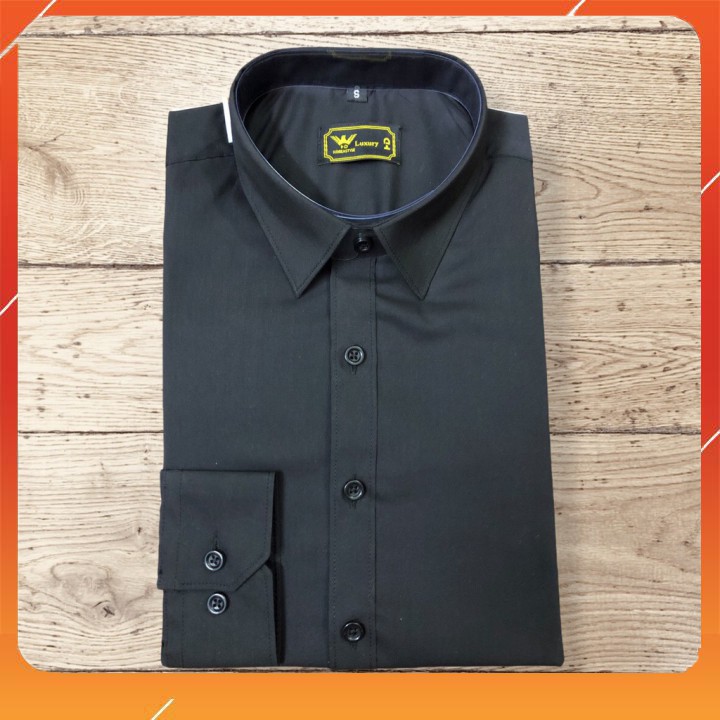 [Hàng cao cấp] Áo sơ mi nam đen dài tay cao cấp VNXK | BigBuy360 - bigbuy360.vn