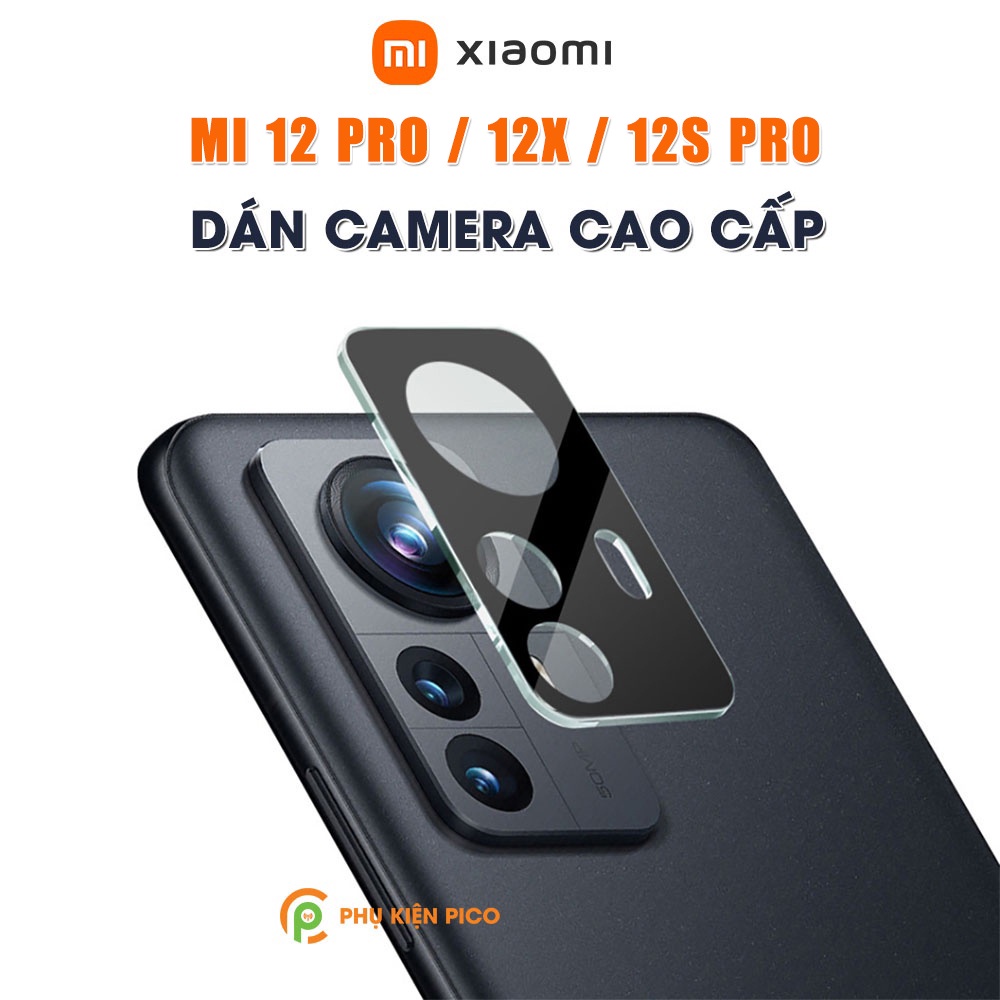 Dán camera Xiaomi 12 Pro / Xiaomi 13 Pro thấu kính nổi 3D - Cường lực camera Xiaomi Mi 12 Pro / 12S Pro / 12X trong suốt