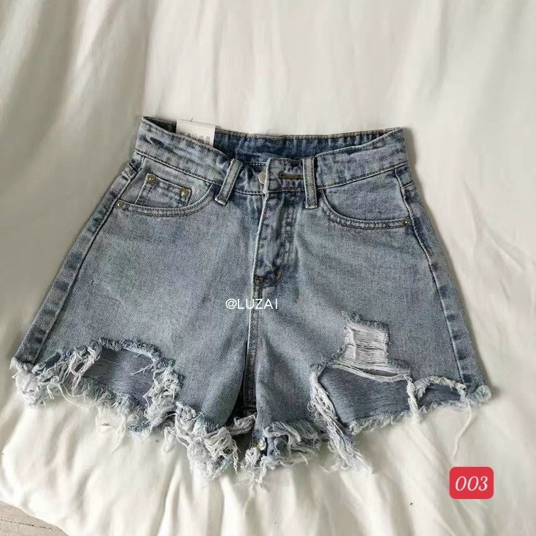 Quần short jean nữ lưng cao King168 , quần short nữ thời trang cao cấp JNU003