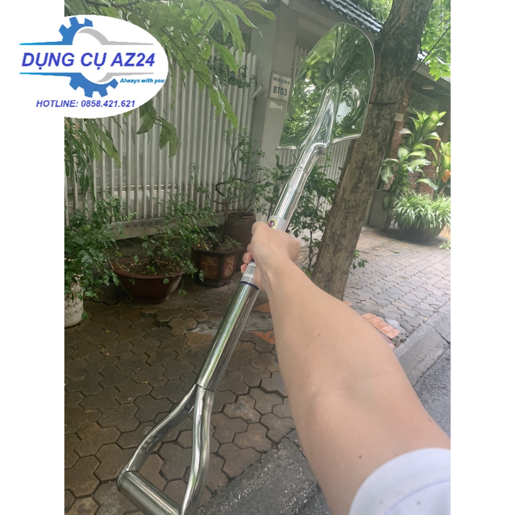 Xẻng xúc đất Inox 820mm A0703 C-MART