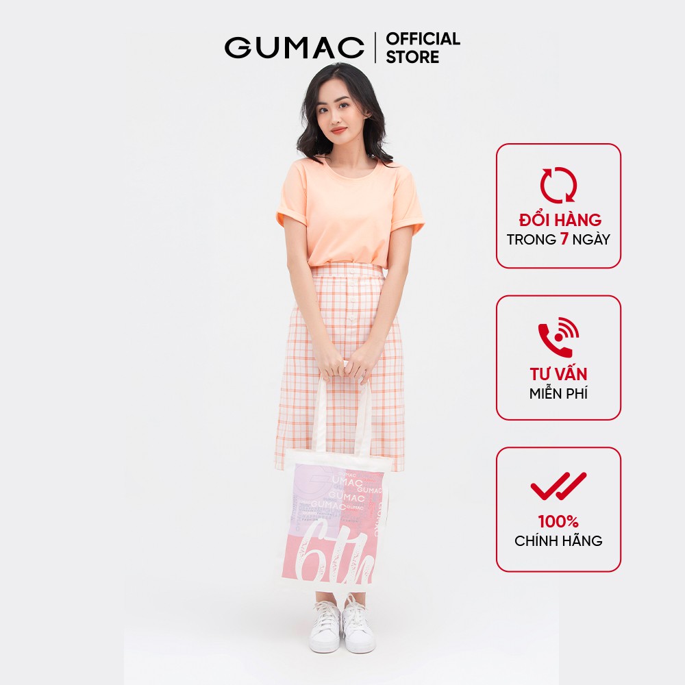 Áo thun nữ cổ tròn tay lật GUMAC nhiều màu năng động ATB811 - HÀNG MỚI VỀ