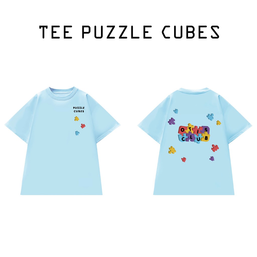 Áo thun tay lỡ unisex local brand Otis Club - Tee Puzzle Cubes