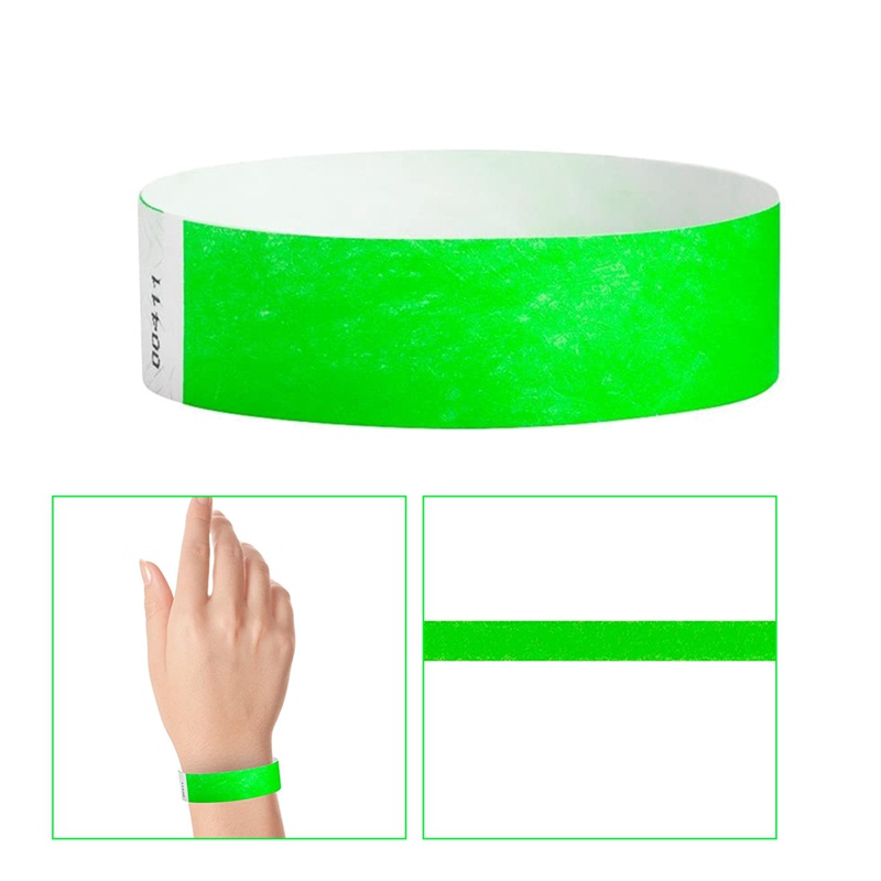 Set 500 Vòng Tay Giấy Màu Neon Không Thấm Nước