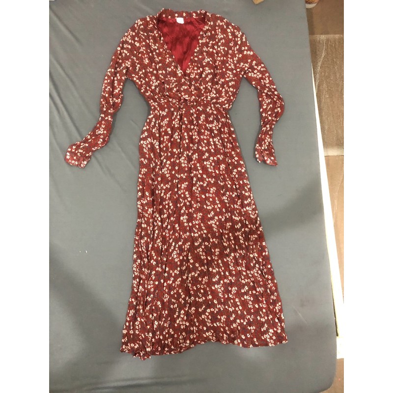 Váy eo chun hoa nhí S thanh lý