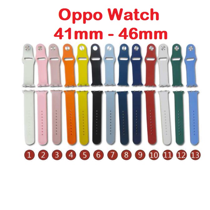 Dây đeo silicone thay thế cho đồng hồ thông minh Oppo Watch 41mm / 46mm