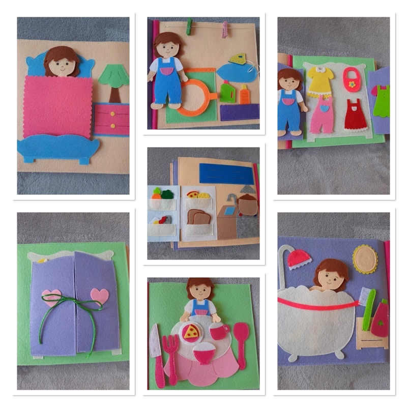 Sách vải ngôi nhà búp bê (hình thật shop chụp)