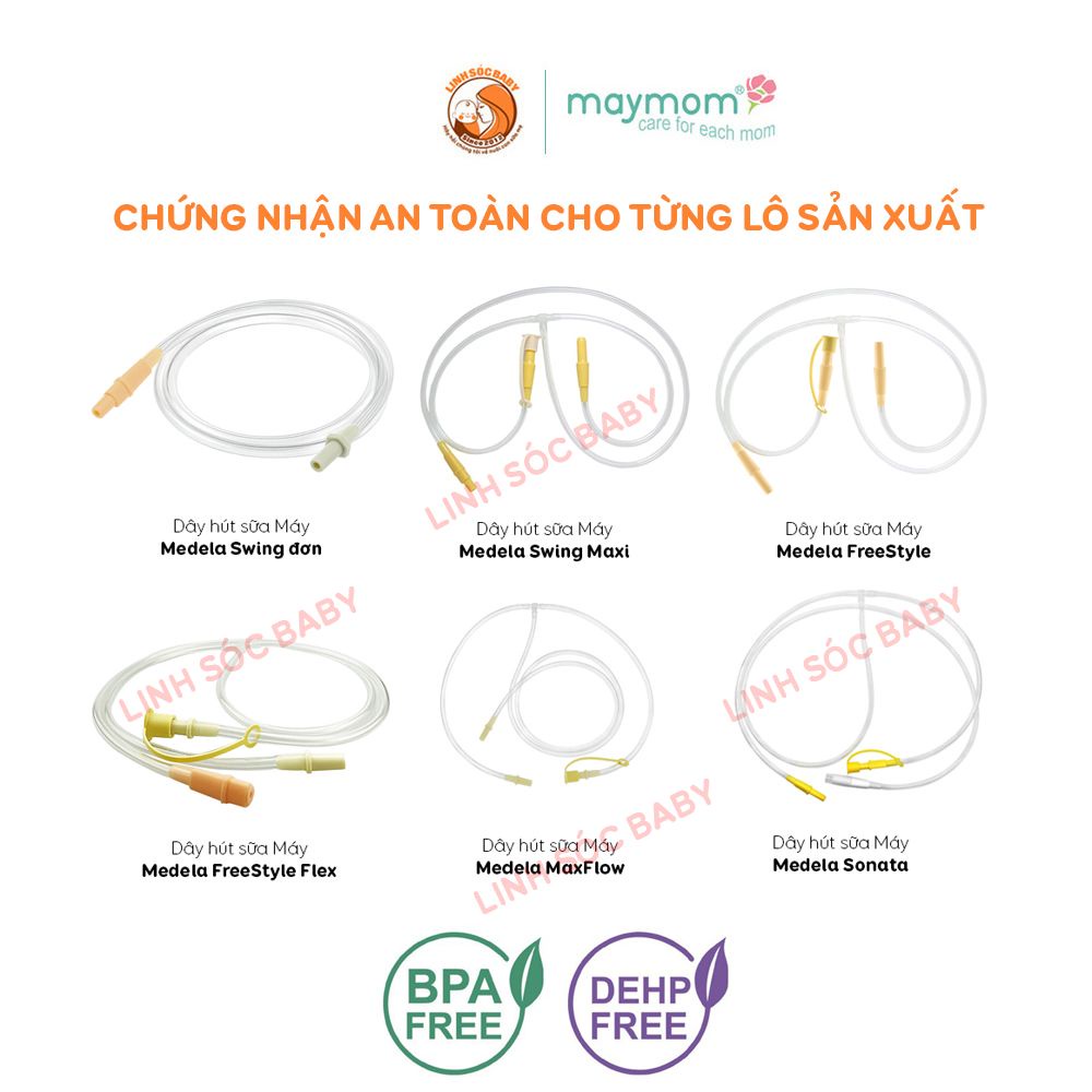 Dây Máy hút sữa Medela Sonata,MaxFlow,FreeStyle,FreeStyle Flex,Swing,Swing Maxi chính hãng do Medela/Maymom sản xuất