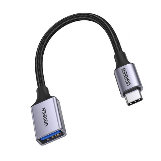 Cáp OTG USB TYPE-C sang USB 3.0 Ugreen 70889 (Vỏ Nhôm Bọc Dù)