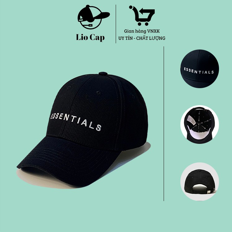 Mũ lưỡi trai thêu chữ ( ESSENTIALS) - Mũ Nón full hộp siêu đẹp,cá tính, mã giảm 10k cho đơn 50k: 𝟵𝟵𝗙𝗔𝗦𝗛𝗜𝗢𝗡𝗦𝗔𝗟𝗘𝟭