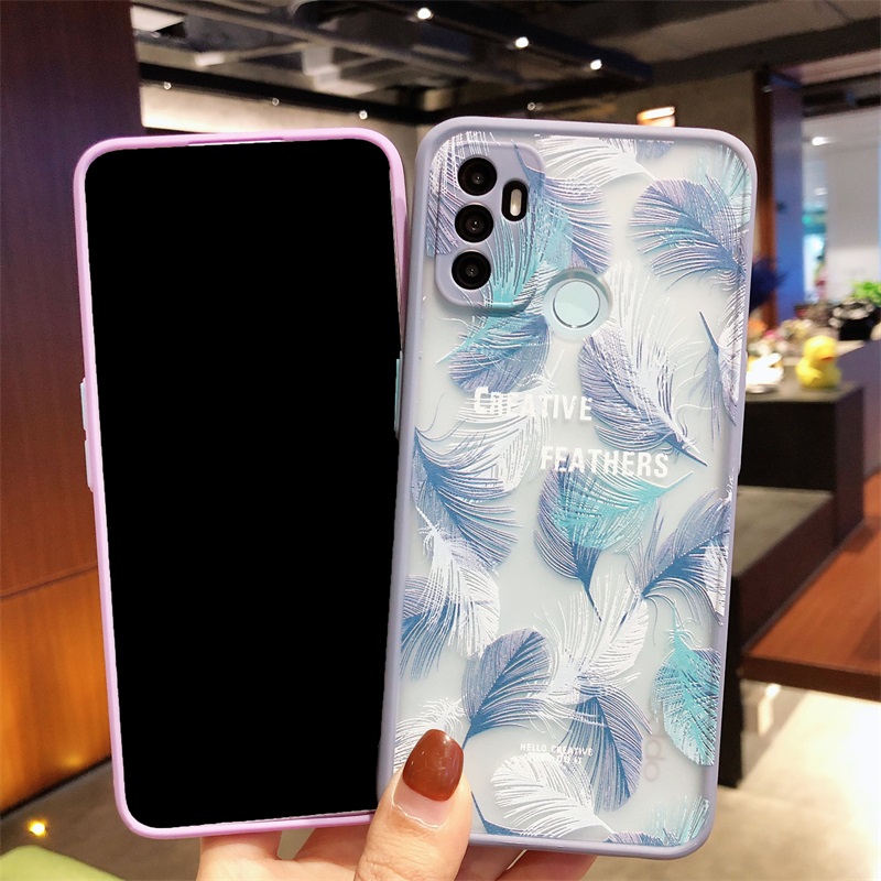 Ốp Điện Thoại Chống Sốc Họa Tiết Lá Cây Cho Oppo Reno5 A93 A15 A53 A92 Reno 4 F11 Pro A9 A5 2020 A12 A52 A5S A3S | BigBuy360 - bigbuy360.vn