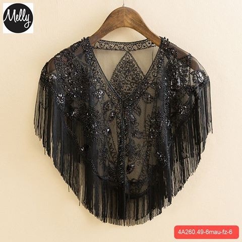 Áo Choàng Tua Rua Hàng HongKong Cao Cấp - Thời Trang Trung Niên U40, U50, U60