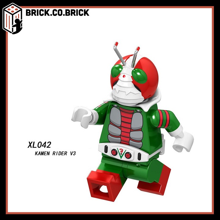 Đồ chơi Lắp ráp Nonlego Baltan Seijin and Masked Rider &amp; Kamen Rider Mô hình Minifigure Ultraman XL039-XL042