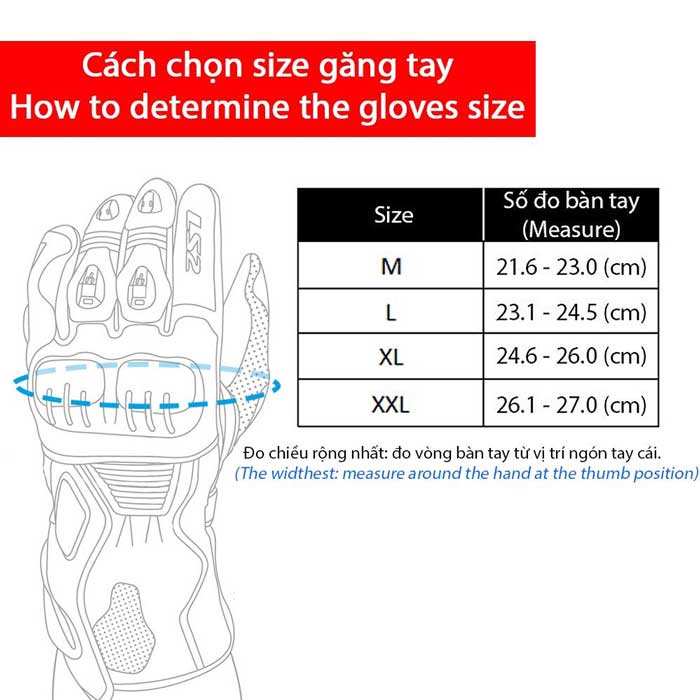 Găng tay LS2 Jet 2 Man kháng nước chạy moto xe máy - thương hiệu TÂY BAN NHA