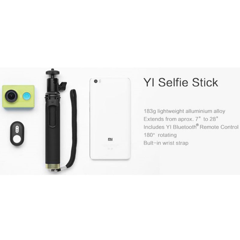 Gậy Chụp Ảnh Tự Sướng Xiaomi Yi / Yi 2 4k Kèm Remote Điều Khiển Bluetooth