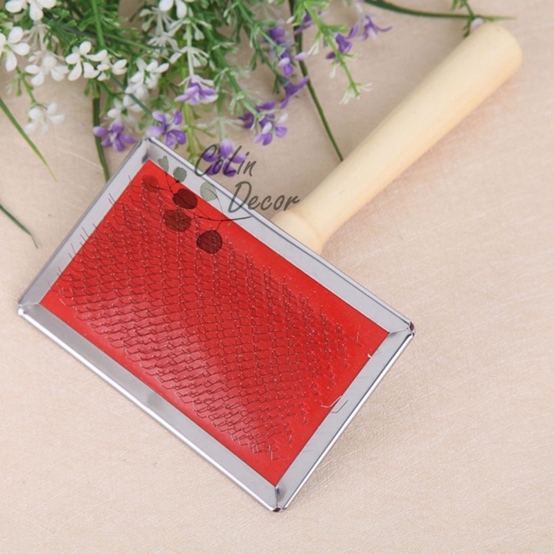 Lược chải lá macrame