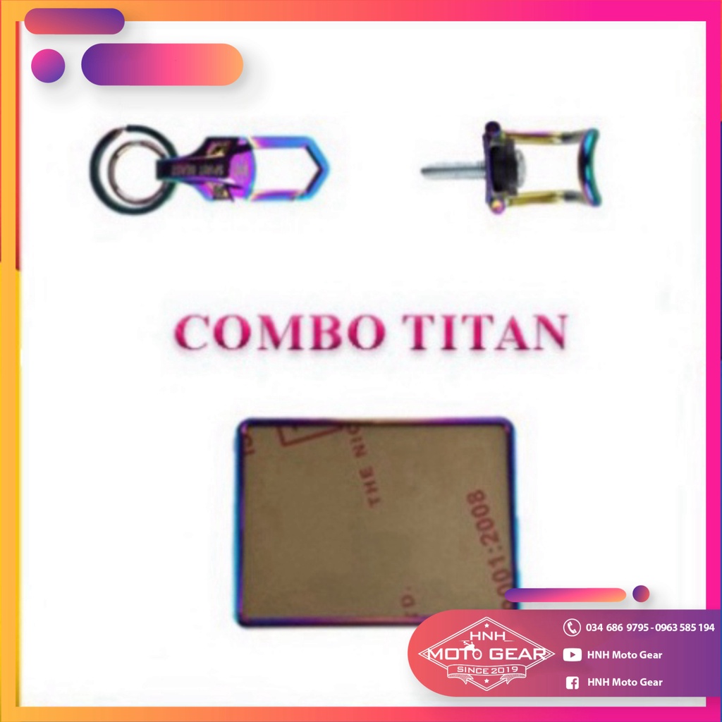 Đồ Chơi Titan Xe Máy Bộ 3 Món Đồng Màu