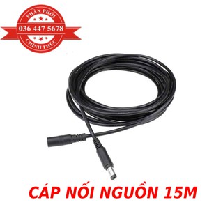 Cáp truyền tín hiệu camera 15 mét có sẵn jack nguồn