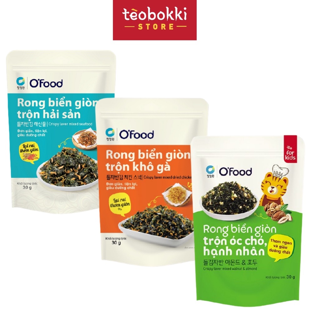 Rong biển giòn trộn O food 30g