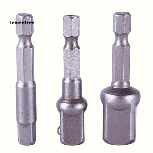 Bộ 3 Đầu Chuyển Đổi Mũi Khoan Cầm Tay Kích Thước 1 / 4 3 / 8 1 / 2 Inch