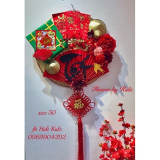 Mẹt hoa trang trí Tết size 50cm