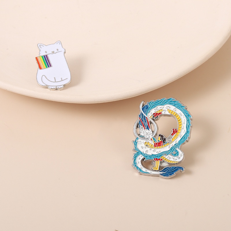 Ghim cài áo QIHE JEWELRY hình nhân vật anime dễ thương