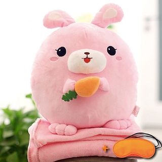 gấu bông kèm chăn