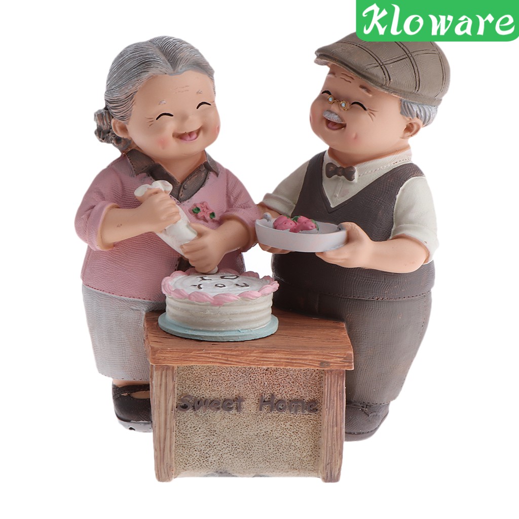 [Kloware] Tượng Cặp Đôi Lãng Mạn Thu Nhỏ Trang Trí Tiểu Cảnh Bonsai Cổ T