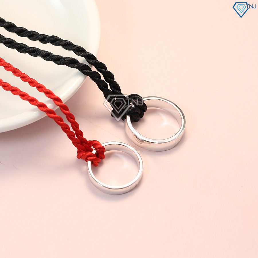 Dây chuyền đôi cho các cặp tình nhân, vòng cổ đôi bạc tình yêu khắc tên DCD0025 - Trang Sức TNJ