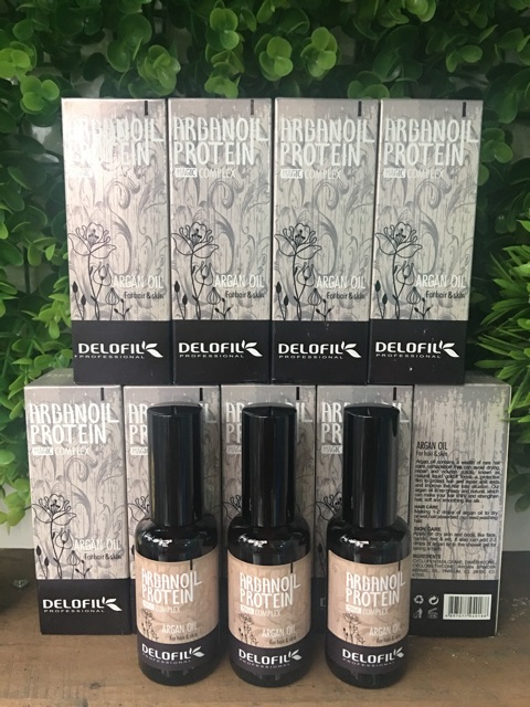 Tinh dầu Delofil Argan Oil phục hồi tóc hư tổn bóng mượt 50ml