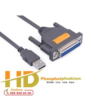 Cáp máy in usb to lpt db25 parallel dài 2m ugreen 20224