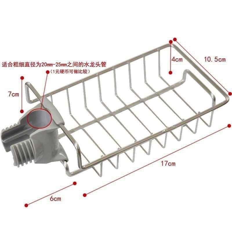 [Ảnh Thật+Video] Giỏ Inox Gắn Vòi Rửa Bát Tiện Lợi Sạch Sẽ Dẻ Rửa Bát Gọn Gàng Và Luôn Khô Ráo